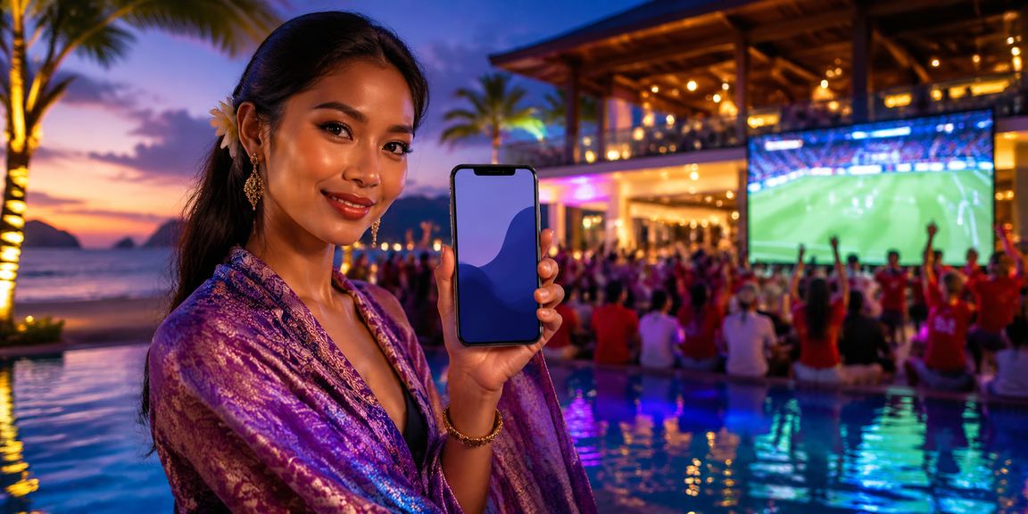 Aplikasi casino di tepi pantai dengan suasana santai dan cerah